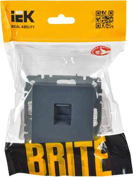 Изображение товара Розетка IEK Brite BR-K10-2-K35 (маренго)