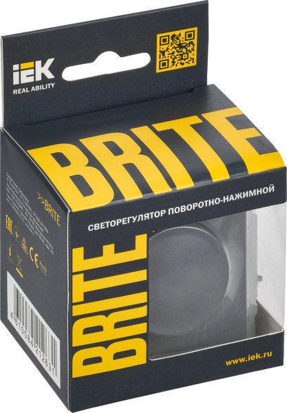 Изображение товара Диммер IEK Brite BR-D20-0600-K35 (маренго)