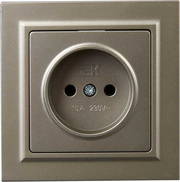 Изображение товара Розетка IEK Brite BR-R10-10-K37-F (шампань)