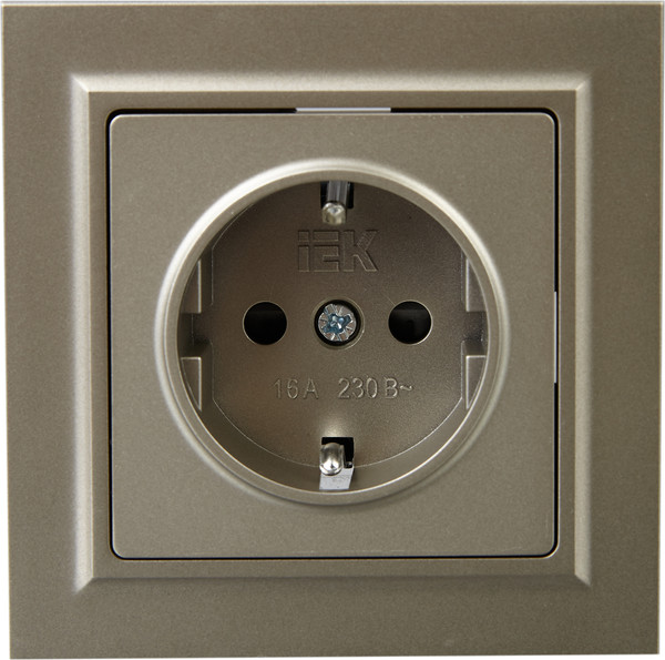 Изображение товара Розетка IEK Brite BR-R14-16-K37-F (шампань)