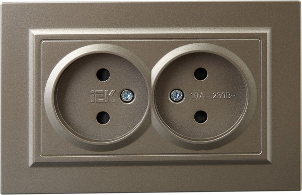 Изображение товара Розетка IEK Brite BR-R23-10-K37-F (шампань)