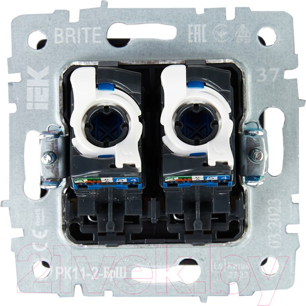 Изображение товара Розетка IEK Brite BR-K20-2-K37 (шампань)