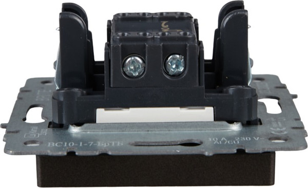 Изображение товара Выключатель IEK Brite BR-V12-1-10-K45 (темная бронза)