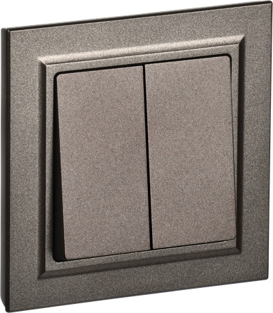 Изображение товара Выключатель IEK Brite BR-V20-0-10-K45-F (темная бронза)
