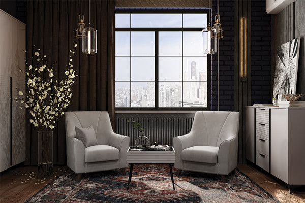 Изображение товара Тумба Bravo Мебель Брента (белый снег/лак белый)