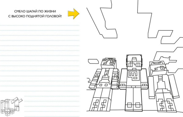 Изображение товара Развивающая книга Эксмо Евген Бро. Скетчбук майнкрафтера, твердая обложка (Евген Бро)