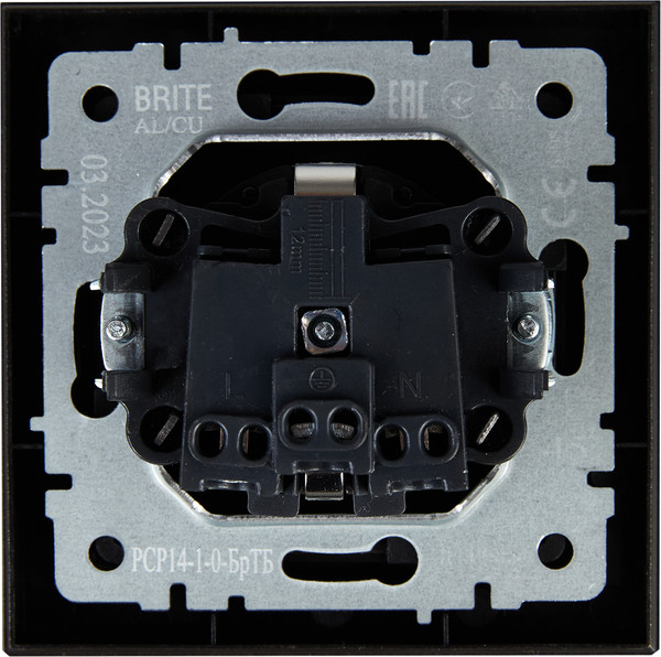 Изображение товара Розетка IEK Brite BR-R14-16-K45-F (темная бронза)