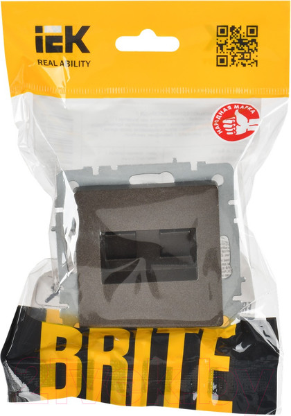Изображение товара Розетка IEK Brite BR-K20-2-K45 (темная бронза)