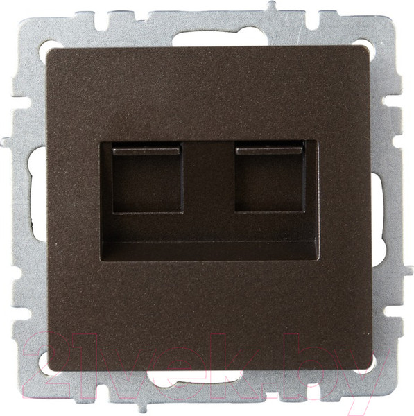 Изображение товара Розетка IEK Brite BR-K20-2-K45 (темная бронза)