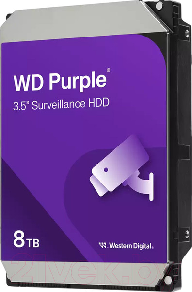 Изображение товара Жесткий диск Western Digital 8TB Purple (WD85PURZ)