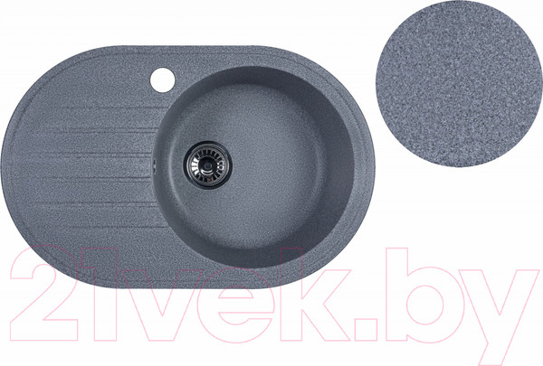 Изображение товара Мойка кухонная БелЭворс Rondo R (серый)