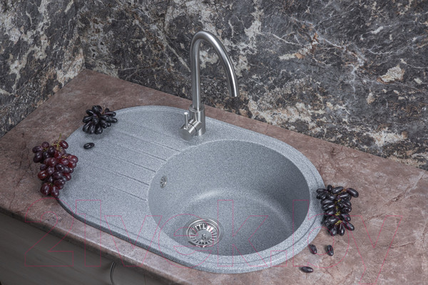 Изображение товара Мойка кухонная БелЭворс Rondo R (серый)