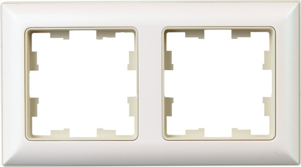 Изображение товара Рамка для выключателей и розеток IEK Brite BR-M22-12-1-K10 (бежевый/жемчужный)