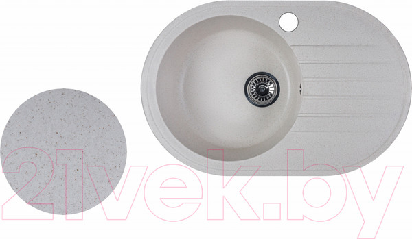 Изображение товара Мойка кухонная БелЭворс Rondo L (бежевый)