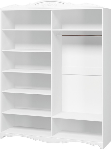 Изображение товара Шкаф Bravo Мебель Лотос ШР-4 (белый/лак белый)