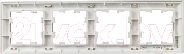 Изображение товара Рамка для выключателей и розеток IEK Brite BR-M42-12-K47 (алюминий)