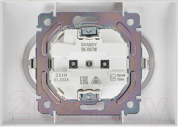 Изображение товара Розетка IEK Skandy SK-R24-16-K01-F (белый)