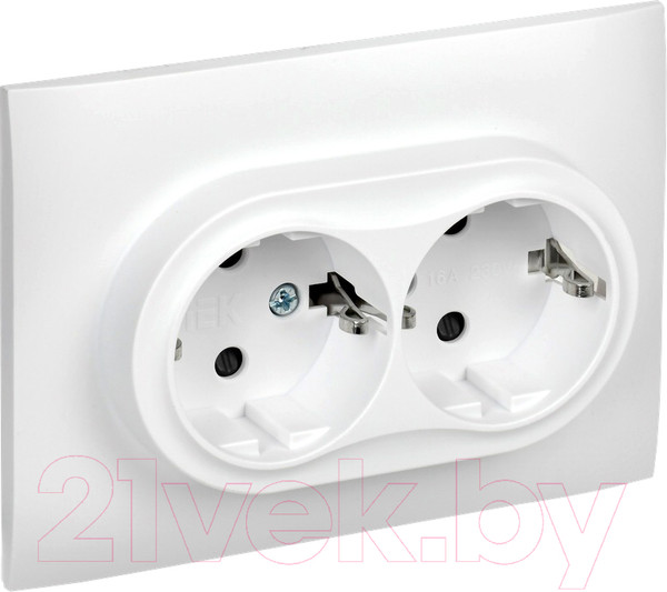 Изображение товара Розетка IEK Skandy SK-R24-16-K01-F (белый)