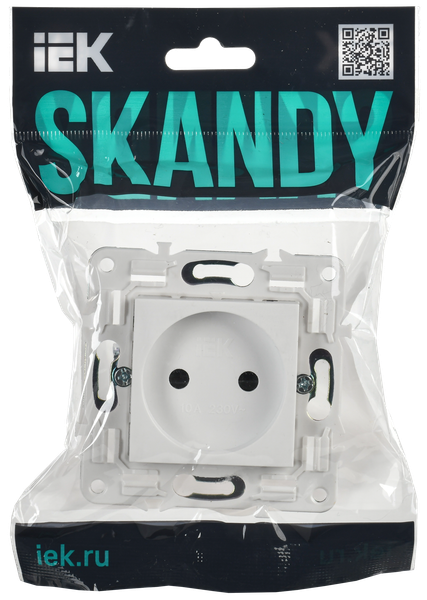 Изображение товара Розетка IEK Skandy SK-R10-10-K01 (белый)