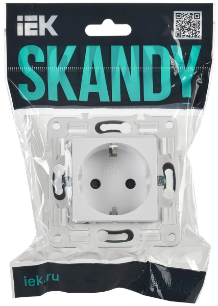 Изображение товара Розетка IEK Skandy SK-R11-16-K01 (белый)