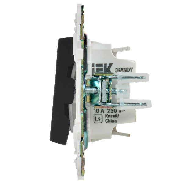 Изображение товара Выключатель IEK Skandy SK-V10-0-10-K02 (черный)