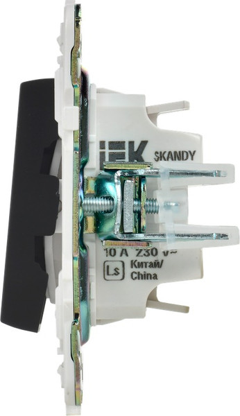 Изображение товара Выключатель IEK Skandy SK-V22-1-10-K02 (черный)