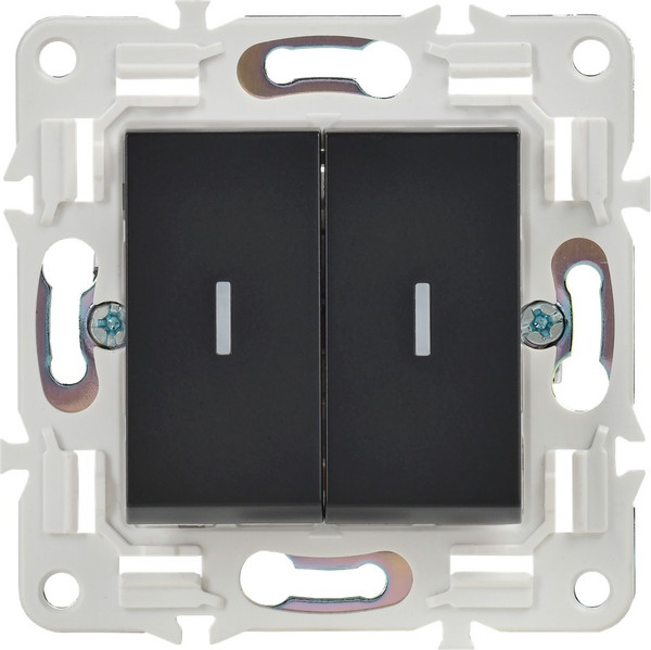 Изображение товара Выключатель IEK Skandy SK-V22-1-10-K02 (черный)