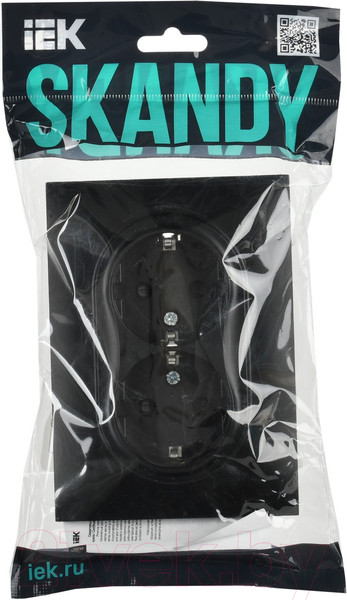 Изображение товара Розетка IEK Skandy SK-R24-16-K02-F (черный)