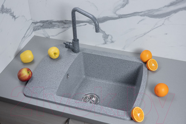Изображение товара Мойка кухонная БелЭворс Flexi R (серый, без сифона)