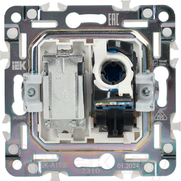 Изображение товара Розетка IEK Skandy SK-AK20-2-K02 (черный)