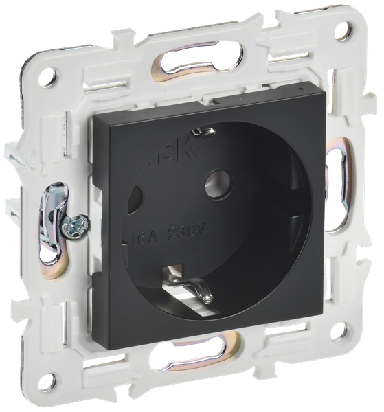 Изображение товара Розетка IEK Skandy SK-R11-16-K02 (черный)