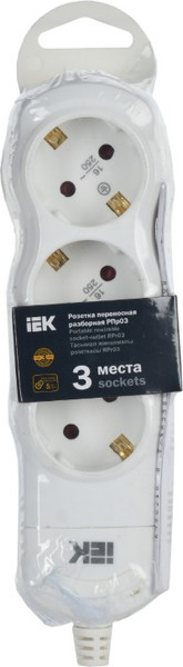 Изображение товара Колодка удлинителя IEK WYP10-D-KP-16-03-ZS-K01