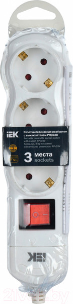 Изображение товара Колодка удлинителя IEK WYP10-D-KP-16-03-ZKS-K01