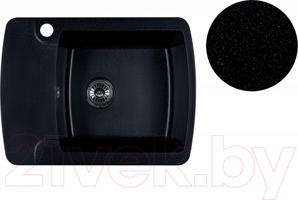 Изображение товара Мойка кухонная БелЭворс Flexi R (черный, без сифона)