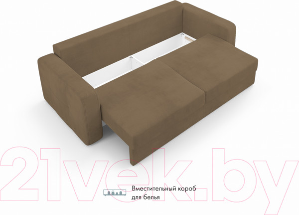 Изображение товара Диван Mio Tesoro Aurora (Velutto 03 коричневый)