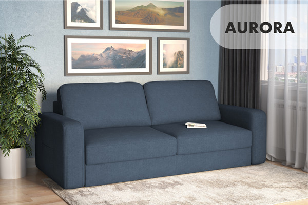 Изображение товара Диван Mio Tesoro Aurora (Velutto 48 синий denim)