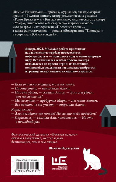 Изображение товара Книга АСТ Бояться поздно / 9785171628451 (Идиатуллин Ш.)