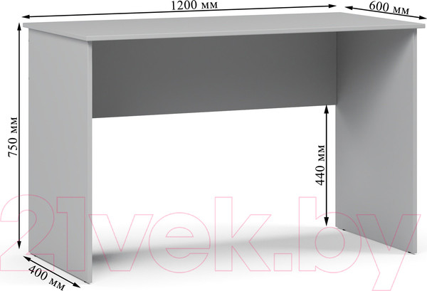 Изображение товара Письменный стол Soma СП12 (серый)
