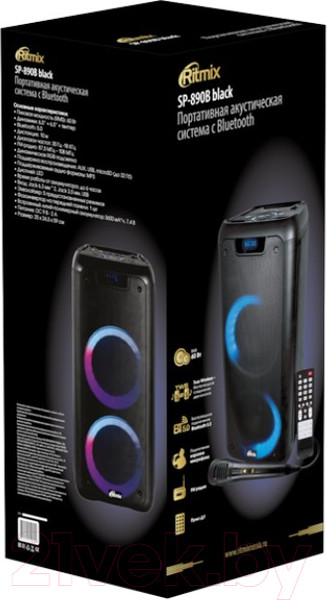 Изображение товара Портативная колонка Ritmix SP-890B (черный)