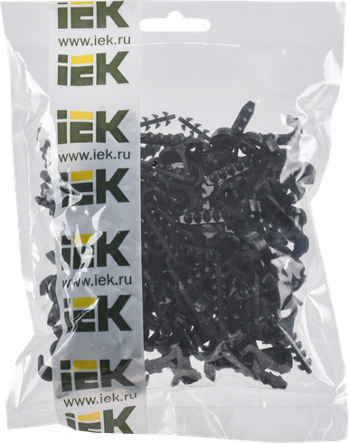 Изображение товара Дюбель-хомут IEK UDH11-04-12-100-K02 (100шт, черный)