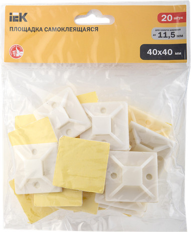 Изображение товара Площадка самоклеющаяся IEK UHP30-40-020 (20шт)
