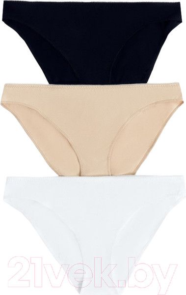 Изображение товара Комплект женских трусов Mark Formelle 412286-3 (р.106, белый-1)