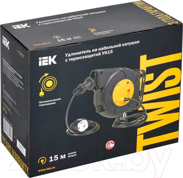 Изображение товара Удлинитель на катушке IEK TW-KP27-16-01-15-02
