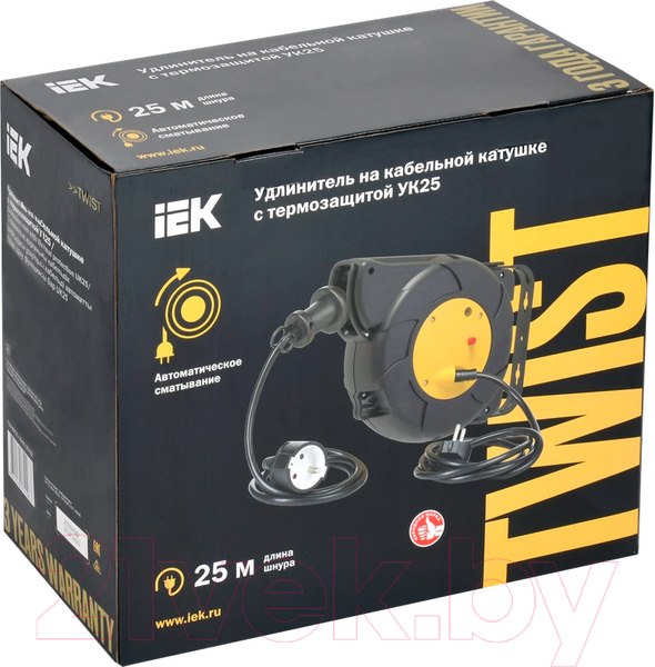 Изображение товара Удлинитель на катушке IEK TW-KP27-16-01-25-02