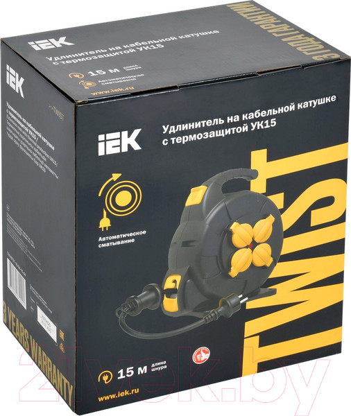 Изображение товара Удлинитель на катушке IEK TW-KP27-16-04-15-44