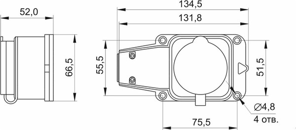 Изображение товара Колодка удлинителя Generica ERK10-016-01-44-K02-G