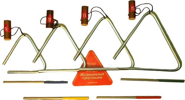 Изображение товара Треугольник музыкальный Мастерская Сереброва MS-ZH-KT-TR-03 (4шт)