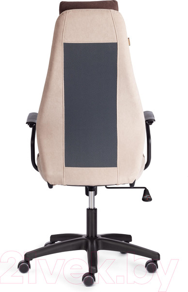 Изображение товара Кресло офисное Tetchair Aviator флок/ткань (коричневый/бежевый/серый)