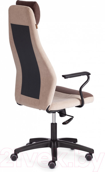 Изображение товара Кресло офисное Tetchair Aviator флок/ткань (коричневый/бежевый/серый)