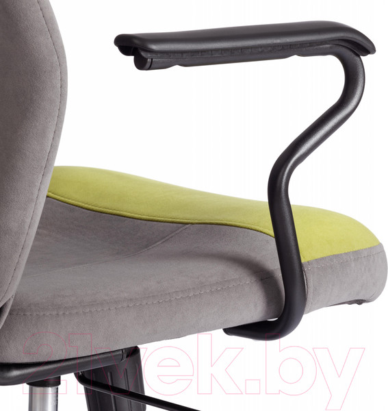 Изображение товара Кресло офисное Tetchair Aviator флок/ткань (олива/серый/серый)